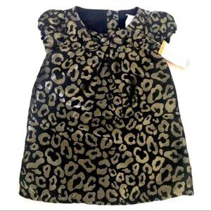 NWT GYMBOREE LEOPARD PRINT DRESS WITH BOW 12-18 MONTHS